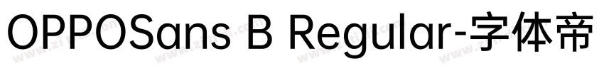 OPPOSans B Regular字体转换